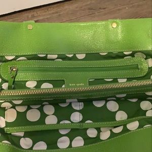Black and green Kate spade handbag/purse